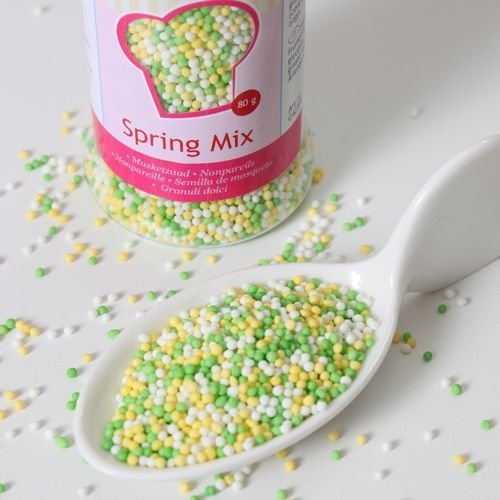 FunCakes Nonpareils -SPRING MIX - Κας-Κας Χρώματα Άνοιξης 80γρ