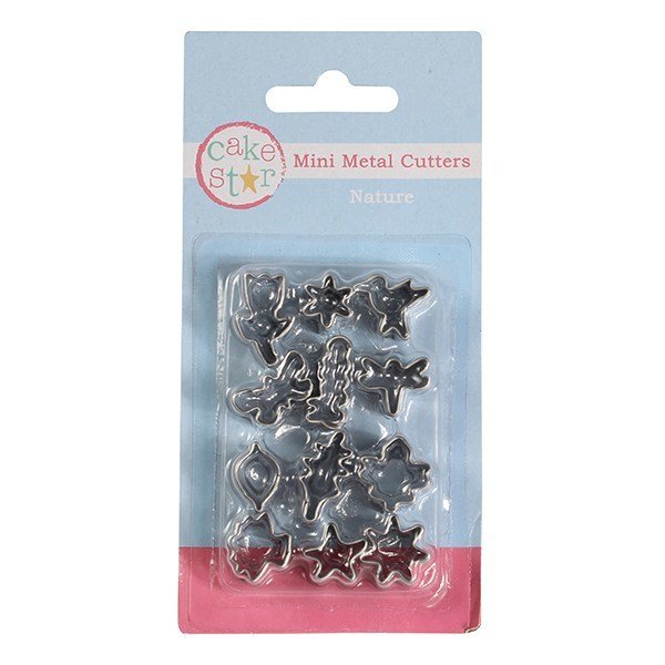 SALE!!! Cake Star Mini Metal Cutters -NATURE - Σετ 12τεμ Μικρά Μεταλλικά Κουπ πατ με θέμα τη Φύση