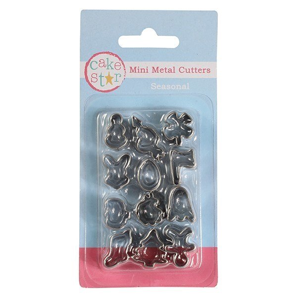 SALE!!! Cake Star Mini Metal Cutters -SEASONAL - Σετ 12τεμ Μικρά Μεταλλικά Κουπ πατ Εποχιακά