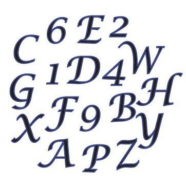 FMM Alphabet Tappit -SCRIPT UPPERCASE &amp; Numbers - Κουπ πατ Λατινικό Αλφάβητο - Κεφαλαία Γράμματα &amp; Αριθμοί