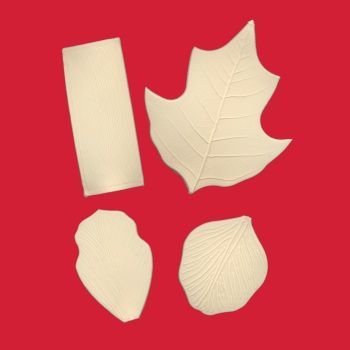 SALE!!! FMM Veining Mats Set 5-8 - Σετ 4τεμ Ανάγλυφα Πατάκια Φύλλων Νο 5-8