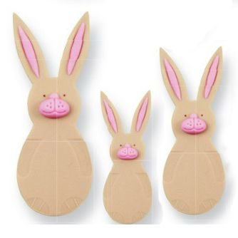 PME Plunger Cutters -Set of 3 -RABBITS/BUNNIES -Σετ 3τεμ κουπ πατ με Εκβολέα Κουνέλι/Λαγός