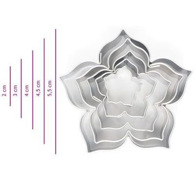 SALE!!! Cookie Cutter -FLORAL Set 0f 5 -LILY - Σετ 5τεμ κουπ πατ Κρίνο
