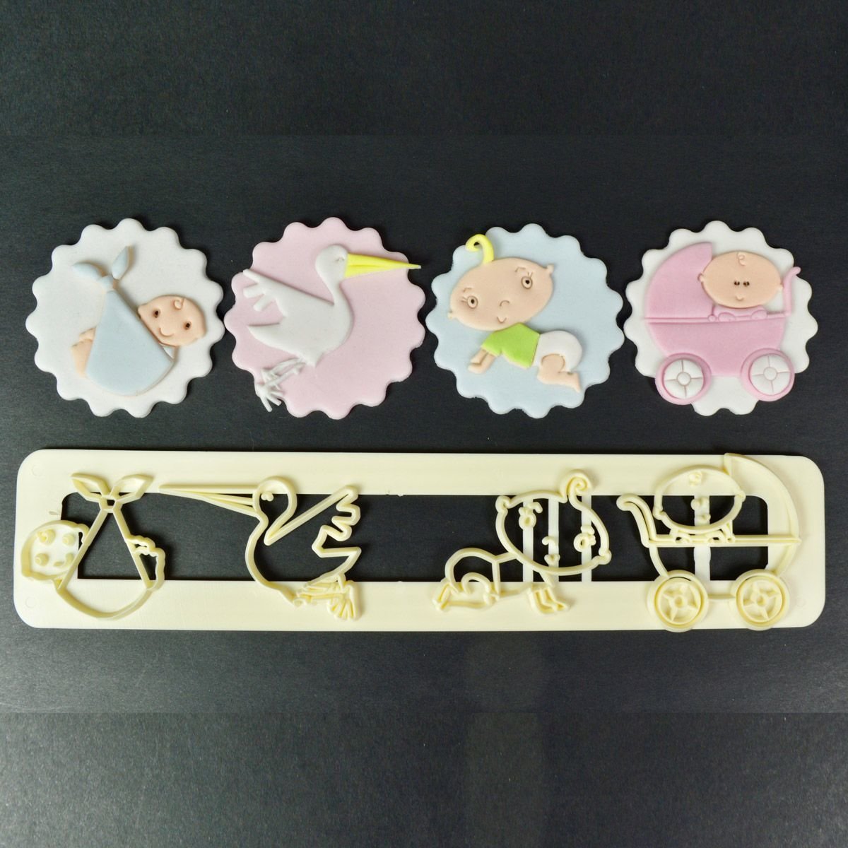 FMM Tappit Cutter Set -ADORABLE BABY - Σετ 4τεμ κουπ πατ Γλυκό Μωράκι