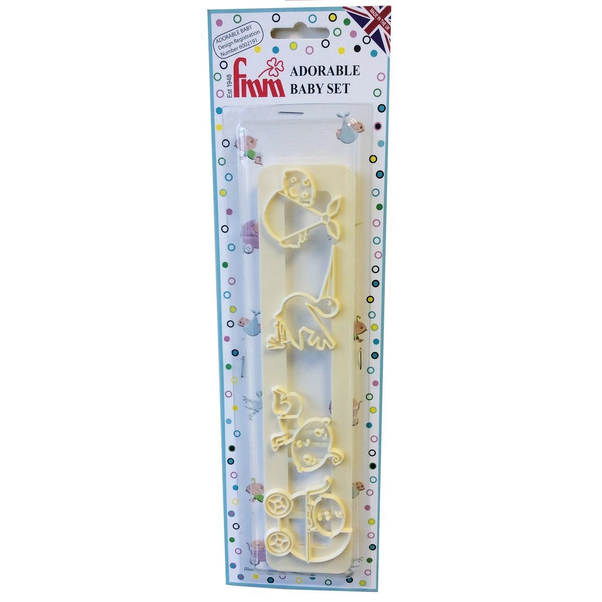 FMM Tappit Cutter Set -ADORABLE BABY - Σετ 4τεμ κουπ πατ Γλυκό Μωράκι