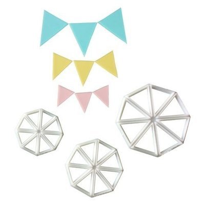 FMM Cutters -EASY BUNTING - Σετ 3τεμ Κουπ πατ Σημαιάκια/τρίγωνο