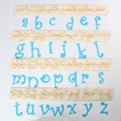 FMM Alphabet Tappit -FUNKY LOWERCASE - Κουπ πατ Λατινικό Αλφάβητο -Μικρά Γράμματα