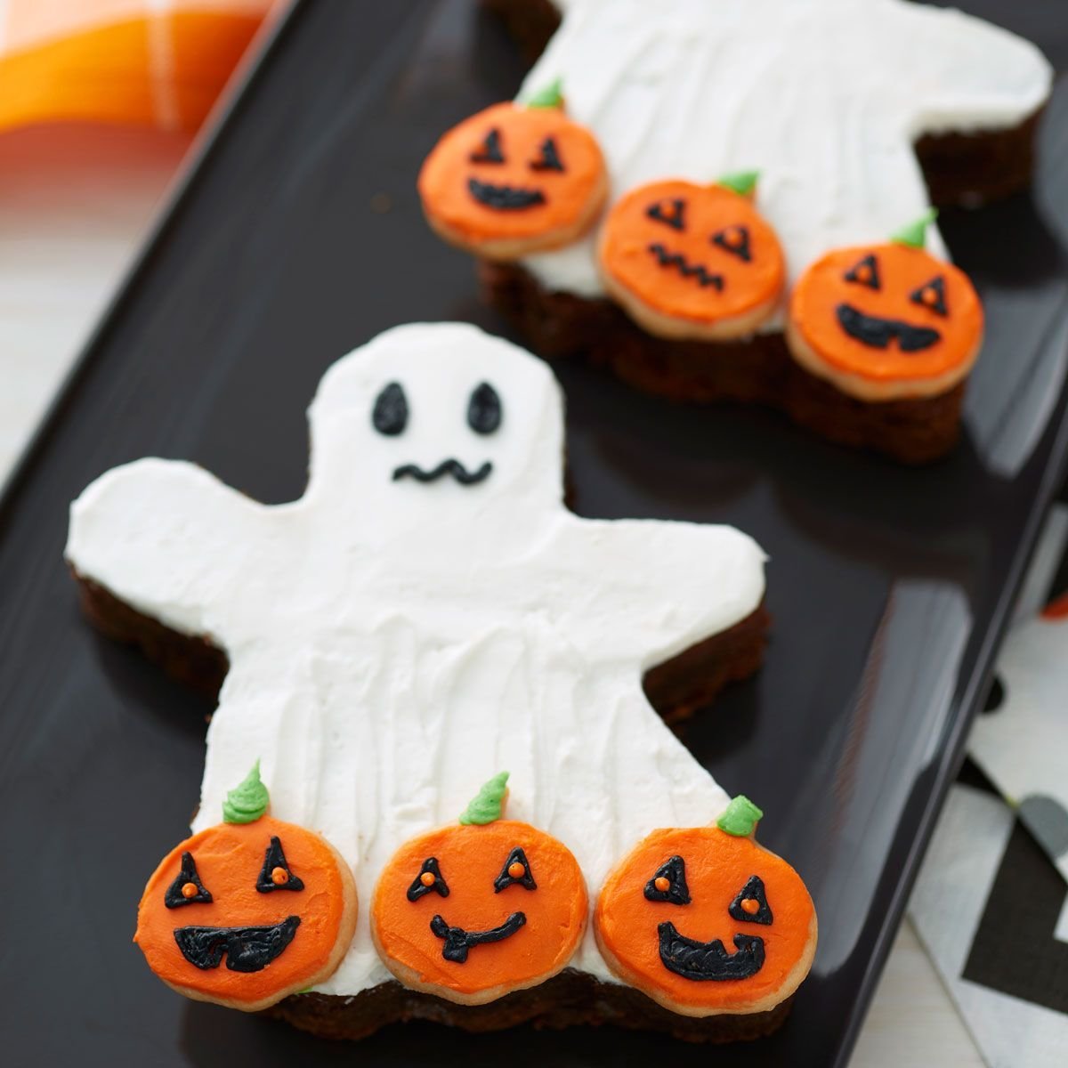 Wilton HALLOWEEN Metal Grippy Cutter -GHOST &amp; PUMPKIN - Σετ 2τεμ Κουπ πατ Φάντασμα  με λαβή σιλικόνης και μίνι κολοκύθα