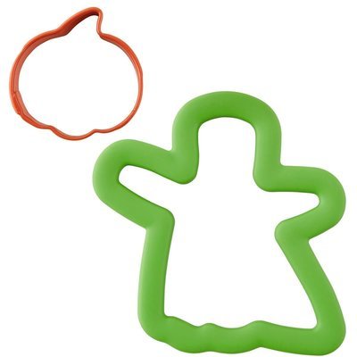 Wilton HALLOWEEN Metal Grippy Cutter -GHOST &amp; PUMPKIN - Σετ 2τεμ Κουπ πατ Φάντασμα  με λαβή σιλικόνης και μίνι κολοκύθα