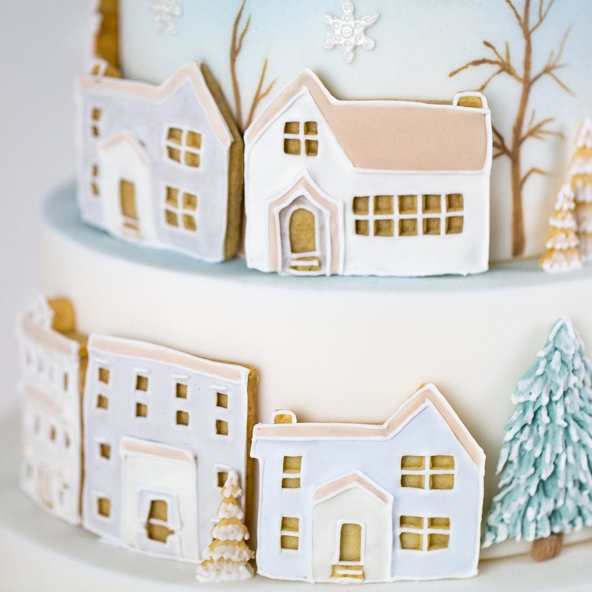 Karen Davies WINTER VILLAGE -Καλούπι Σιλικόνης Χειμωνιάτικο Χωριό
