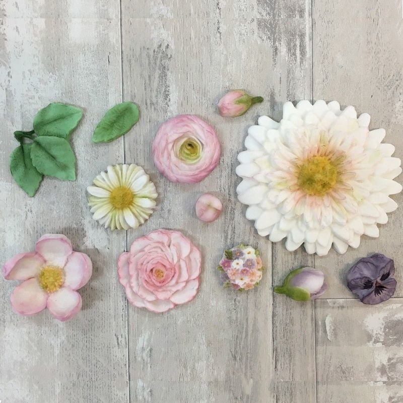 Karen Davies BUTTERCREAM FLOWERS -Καλούπι Σιλικόνης Λουλούδια Βουτυρόκρεμας