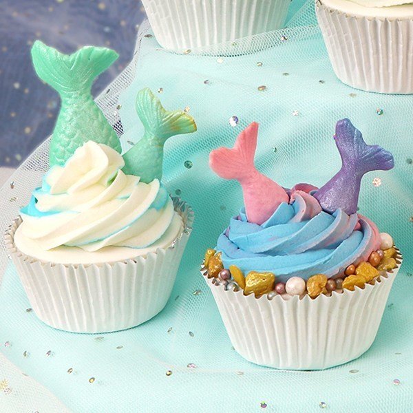 JEM Pop It Mould -FISH/MERMAID TAIL -Σετ 2τεμ καλούπι Ουρά Γοργόνας/Ψαριού
