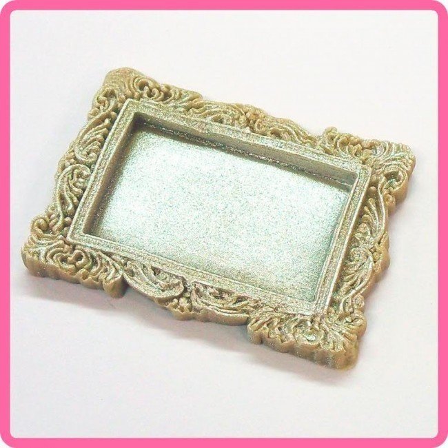 Katy Sue Silicone Mould -MINIATURE FRAMES VINTAGE RECTANGLE -Καλούπι Σιλικόνης Μινιατούρα Κάδρο Ορθογώνιο