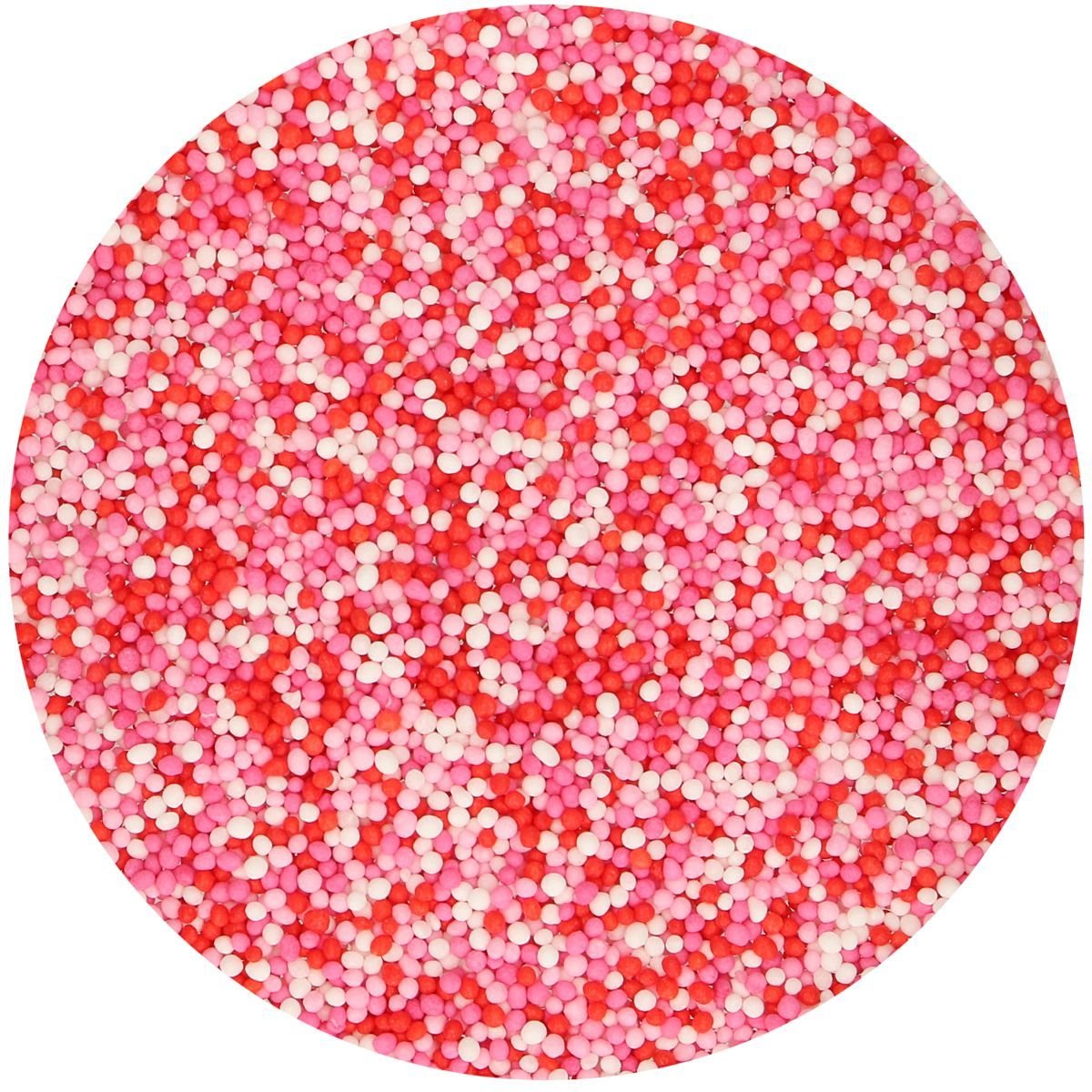 FunCakes Nonpareils -LOTS OF LOVE - Κας-Κας -Κόκκινο, Λευκό &amp; Ροζ 80γρ