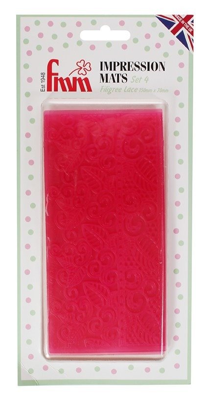 FMM Impression Mats -FILIGREE LACE - Σετ 2τεμ Ανάγλυφο Πατάκι Κέντημα, Δαντέλα