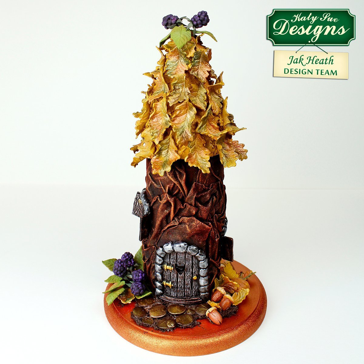 Katy Sue Silicone Mould -BLACKBERRY &amp; OAK LEAVES -Καλούπι Σιλικόνης Φύλλα Bατόμουρου &amp; Bελανιδιάς