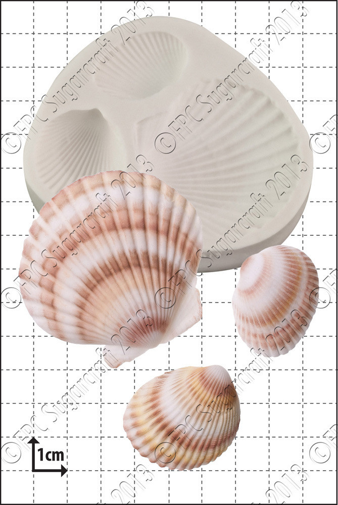 FPC Silicone Mould -SHELLS -LARGE -Καλούπι Σιλικόνης  Μεγάλα Κοχύλια