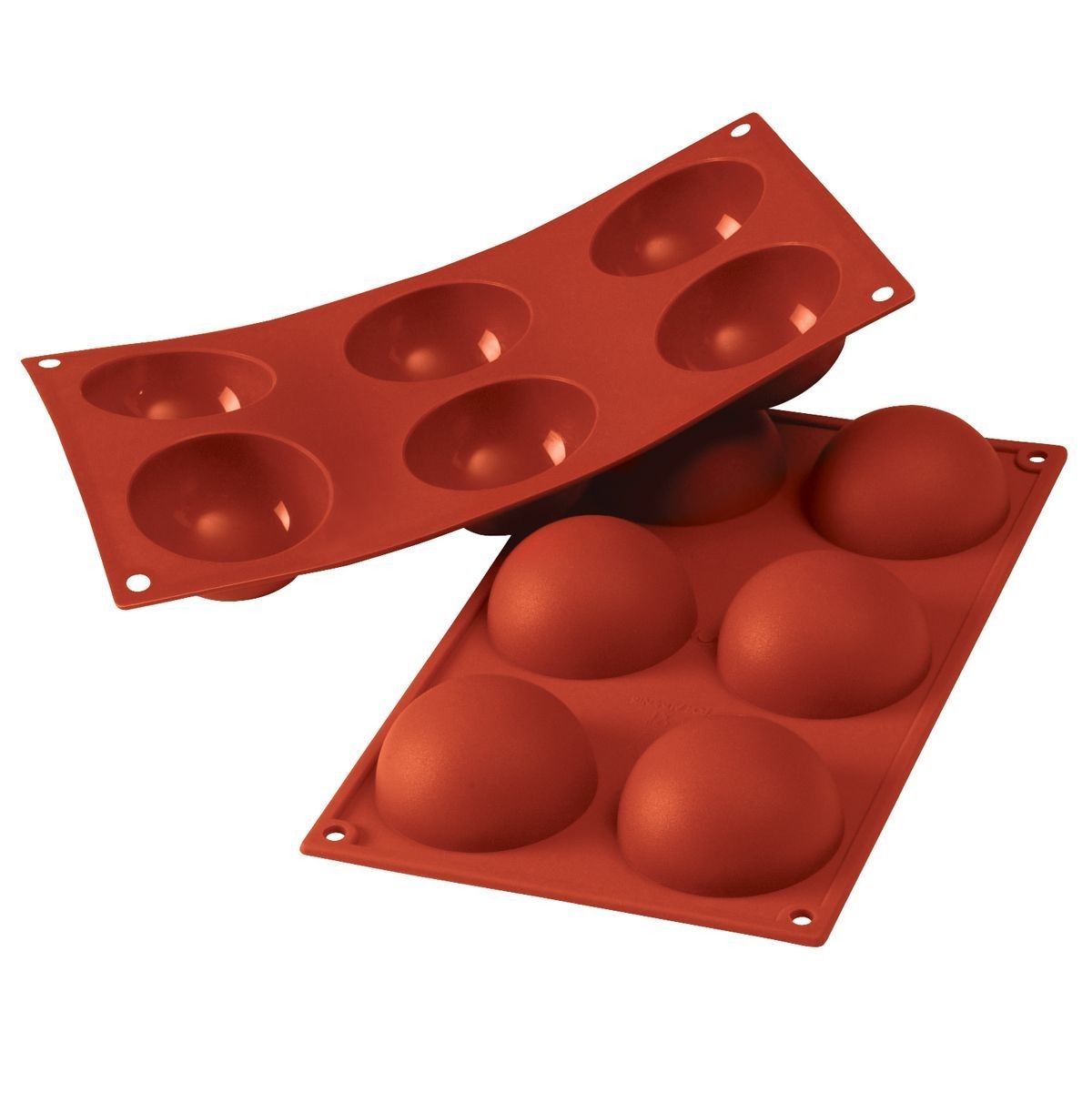 Silikomart - Semisphere Mould -Καλούπι Σιλικόνης για 6 Ημισφαίρια Μεγάλα-7εκ