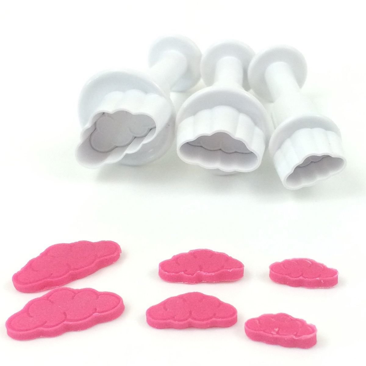 Dekofee Plunger Cutter -MINI CLOUDS - Σετ 3τεμ κουπ πατ με Εκβολέα Μίνι Συννεφάκια