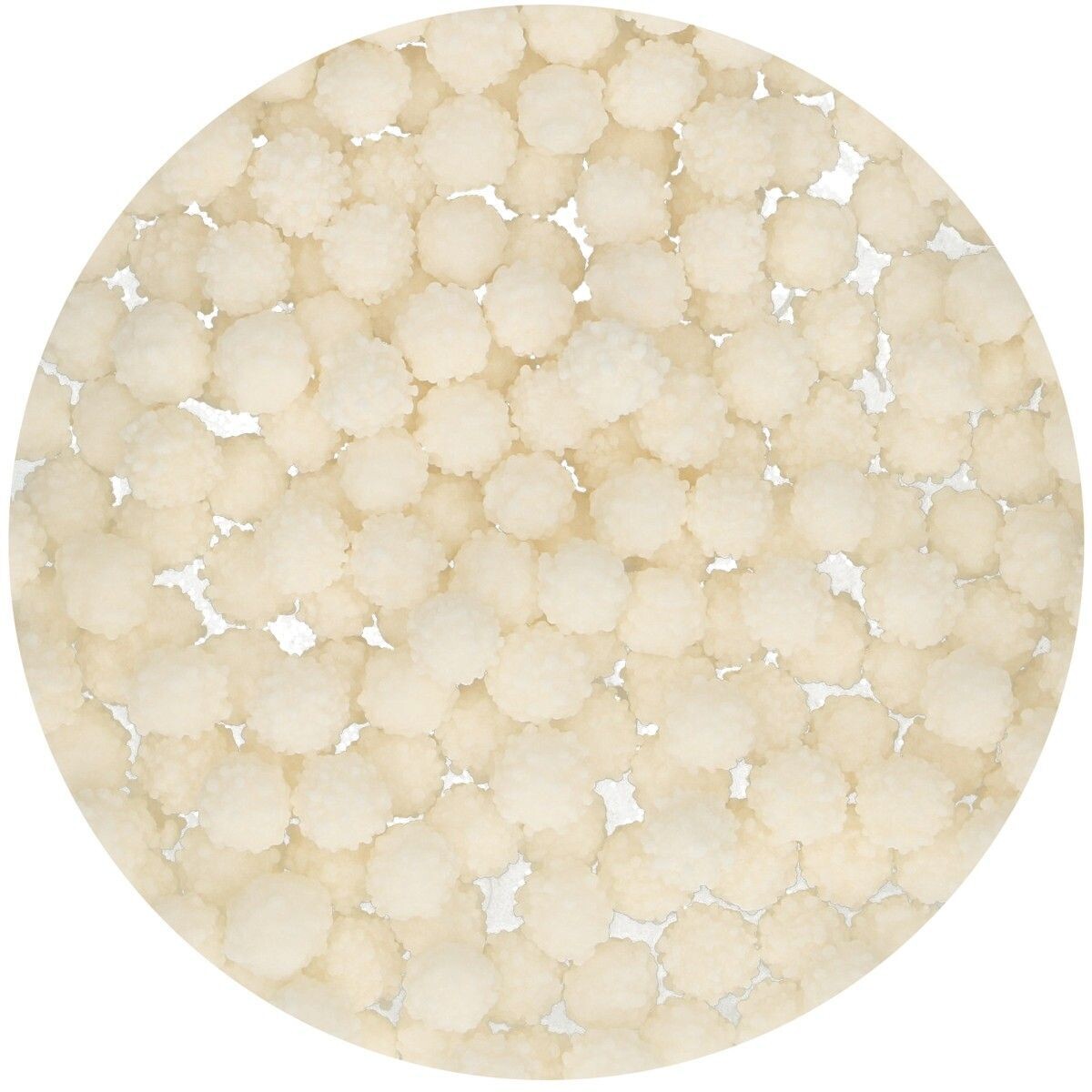 FunCakes Sprinkles -WHITE MIMOSA - Μείγμα Ζαχαρωτών Μιμόζα -Λευκά 45γρ