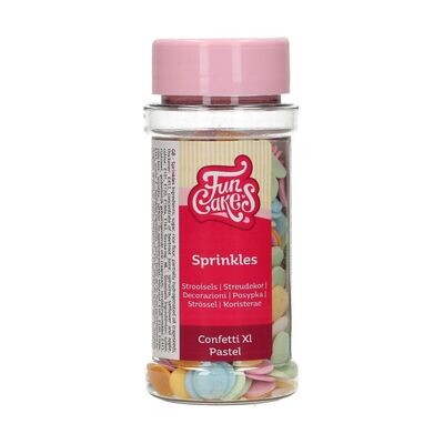 FunCakes Confetti Sprinkles -XL PASTEL -Κονφετί XL Παστέλ 55γρ