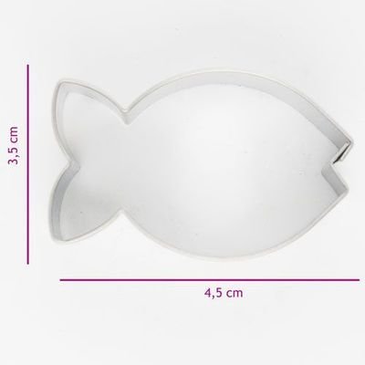 SALE!!! Cookie Cutter Fish 4.5cm - Κουπ πατ Ψάρι - 4.5x3.5εκ​