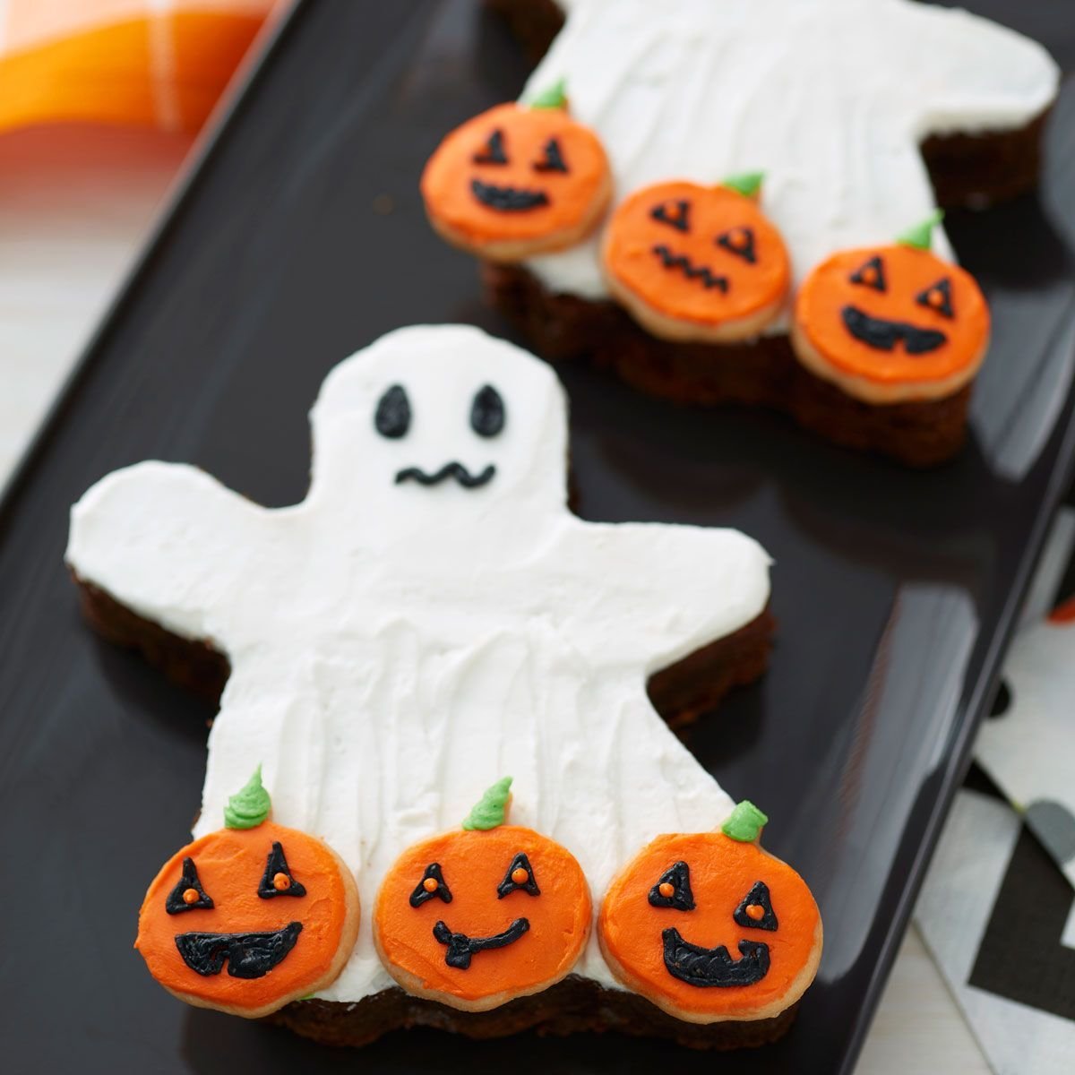 SALE!!! Wilton HALLOWEEN Metal Grippy Cutter -GHOST &amp; PUMPKIN - Σετ 2τεμ Κουπ πατ Φάντασμα  με λαβή σιλικόνης και μίνι κολοκύθα