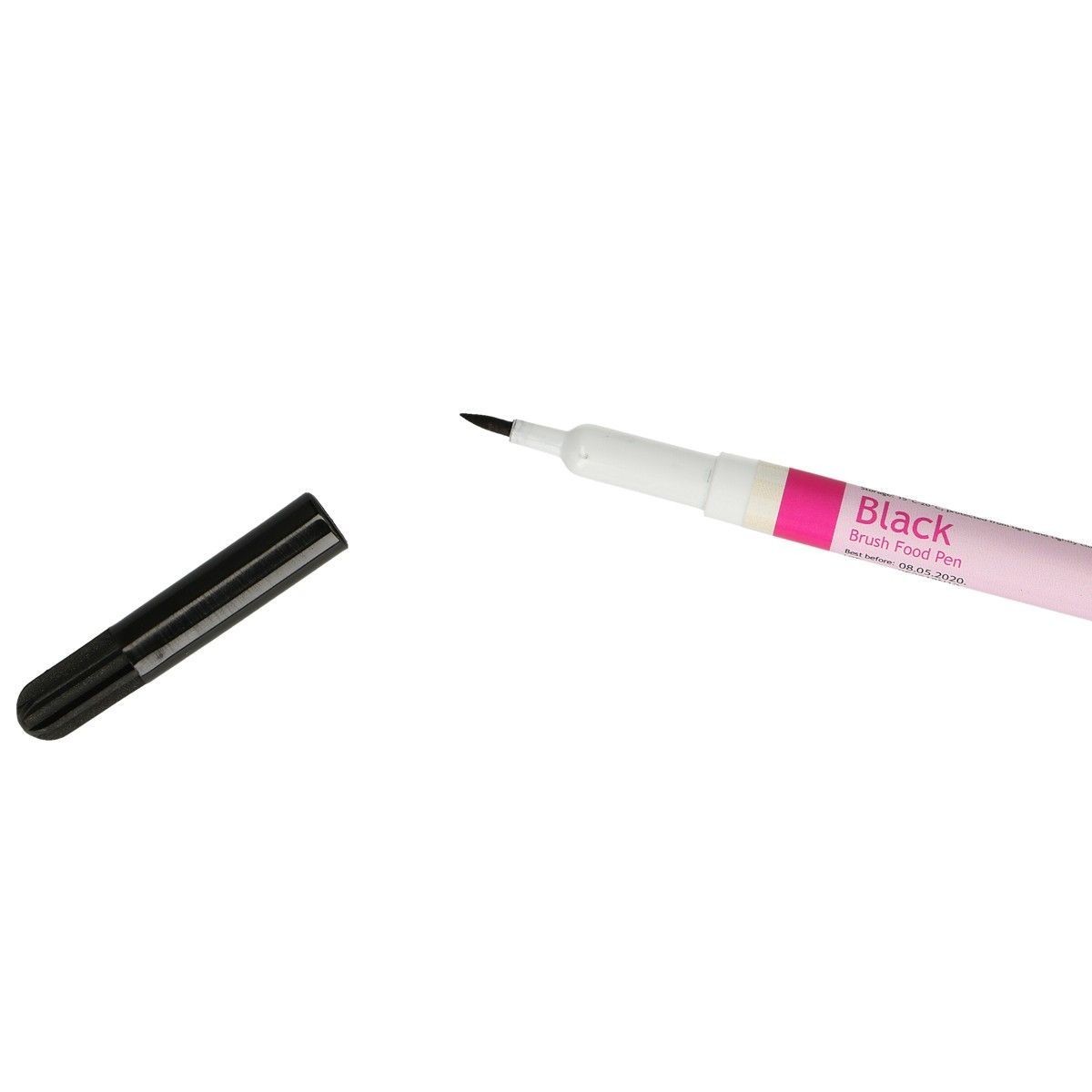 FunCakes Edible Brush Food Pen -BLACK -Βρώσιμος Μαρκαδόρος με Μύτη Πινέλου -Μαύρος