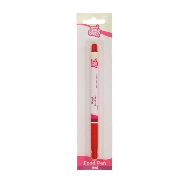 FunCakes Edible Brush Food Pen -RED -Βρώσιμος Μαρκαδόρος με Μύτη Πινέλου -Κόκκινος