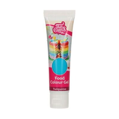 FunCakes FunColours GEL -TURQUOISE -Χρώμα Τζελ -Τιρκουάζ 30γρ