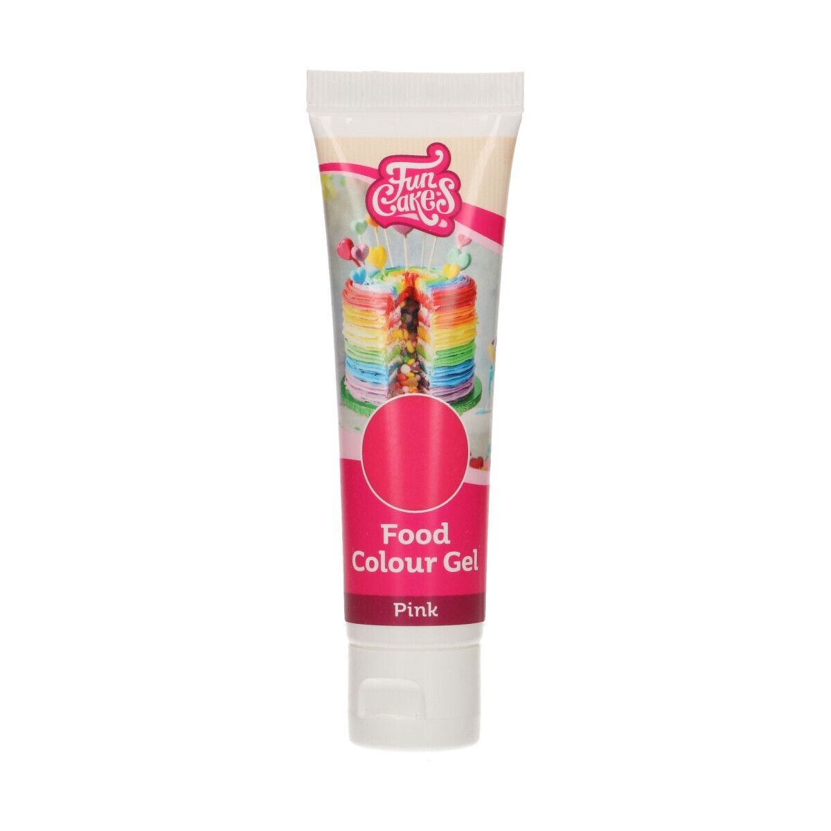 FunCakes FunColours GEL -PINK -Χρώμα Τζελ - Ροζ 30γρ