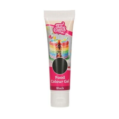 FunCakes FunColours GEL -BLACK -Χρώμα Τζελ -Μαύρο 30γρ