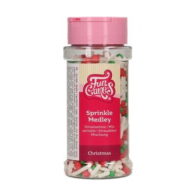FunCakes Sprinkle Mix 60γρ -CHRISTMAS MEDLEY - Μείγμα  Ζαχαρωτών - Χριστούγεννα