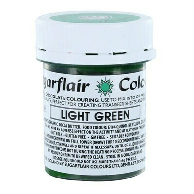 Sugarflair Chocolate Colour -LIGHT GREEN 35g - Χρώμα σοκολάτας -Ανοιχτό πράσινο
