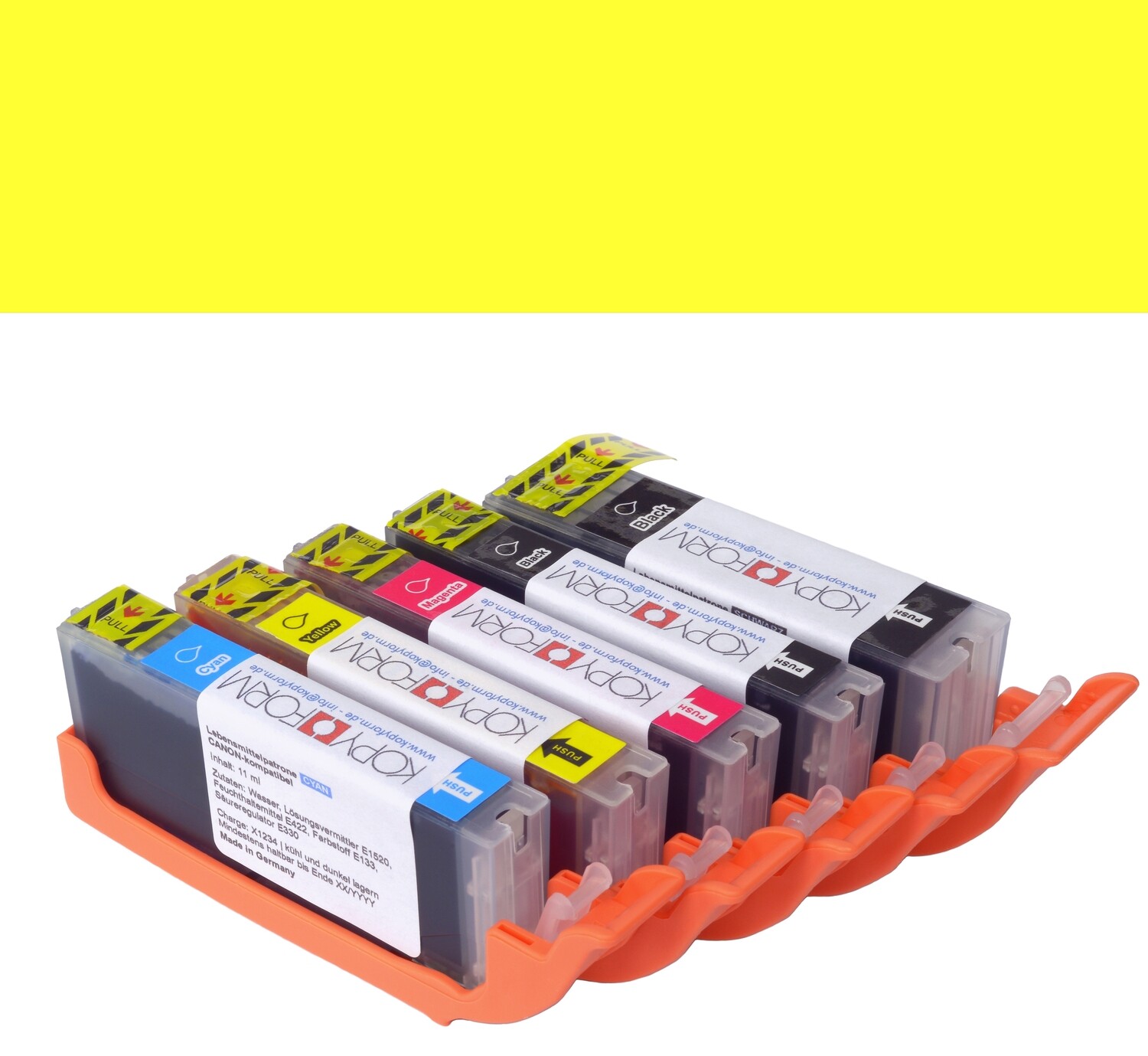 Edible Ink Cartridge -YELLOW for CANON TS705, TS6350 &amp; TS6351-Βρώσιμο Μελάνι Κίτρινο