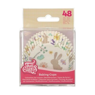 FunCakes Cupcake Cases -SPRING ANIMALS -Θήκες Ψησίματος με ανοιξιάτικο θέμα 48 τεμ