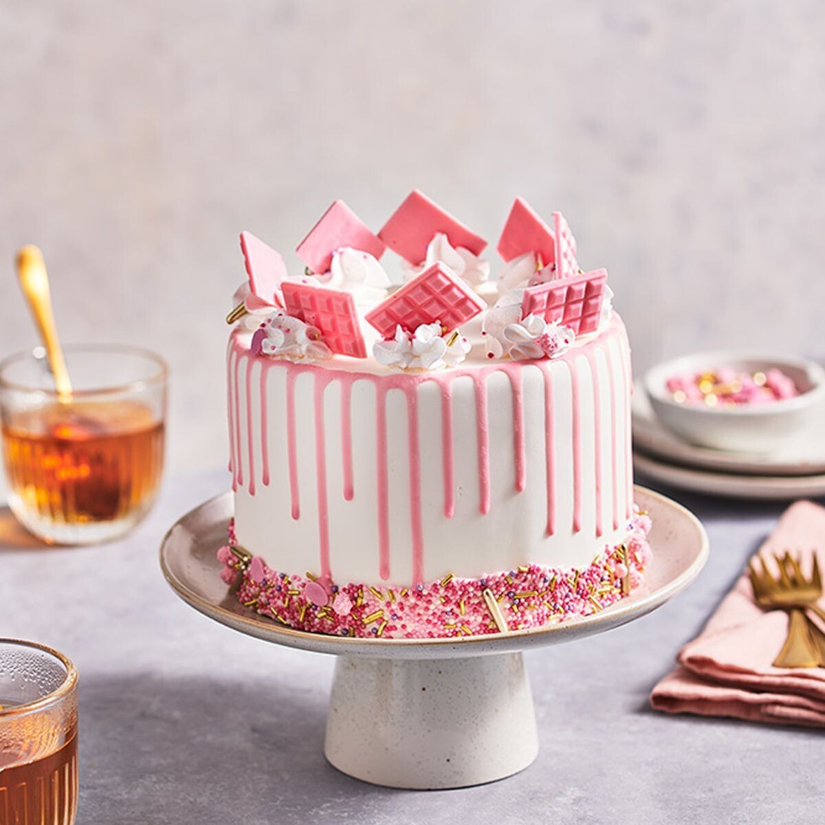 FunCakes Choco Drip -LIGHT PINK 180g - Drip Σοκολάτας Ροζ