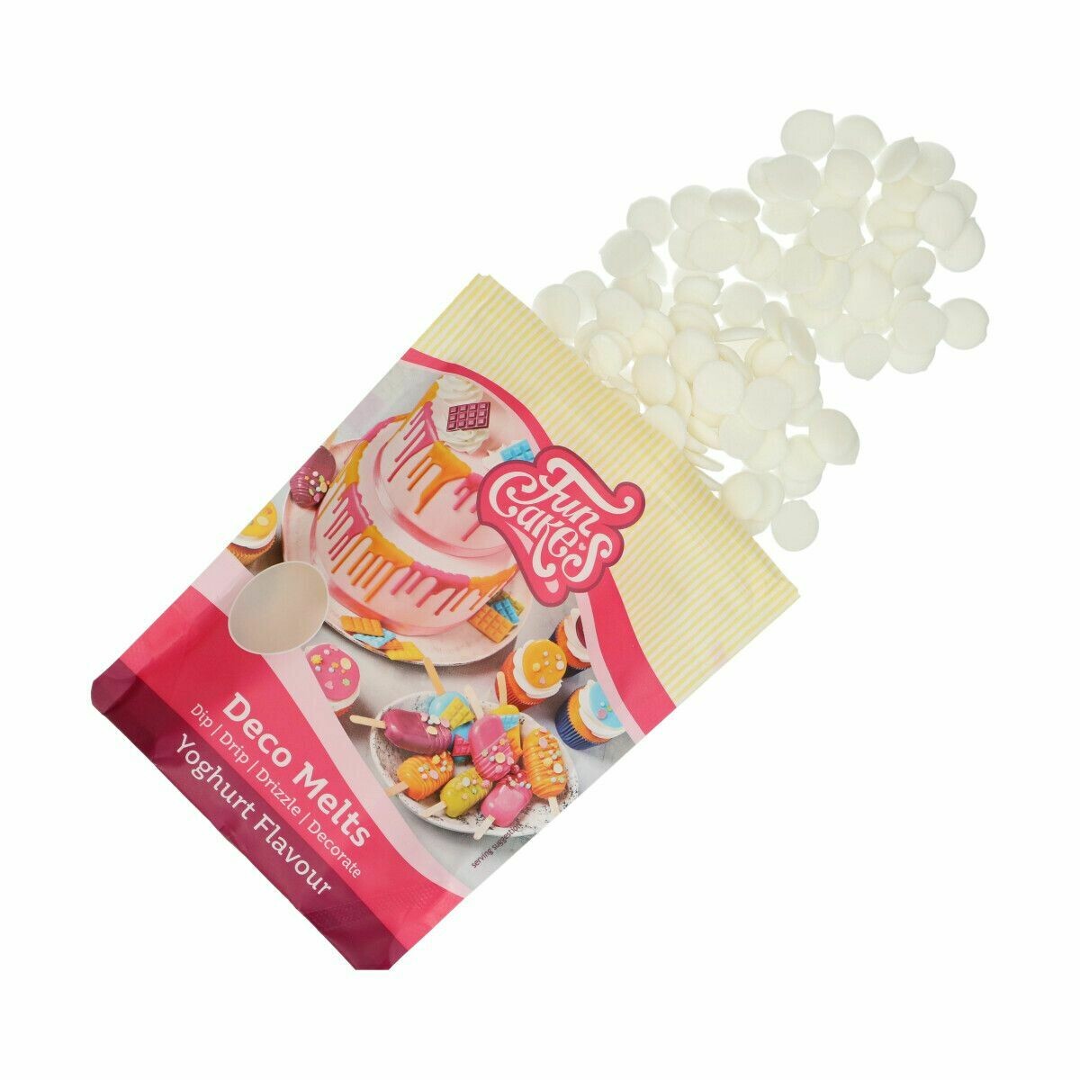 FunCakes Deco Melts ΜΕ ΓΕΥΣΗ ΓΙΑΟΥΡΤΙΟΥ 250γρ Yoghurt Flavour