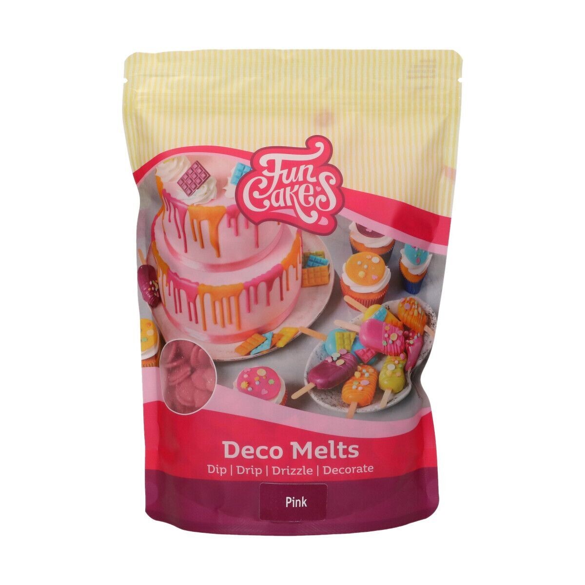 FunCakes Deco Melts -PINK -Ροζ 1 κιλό