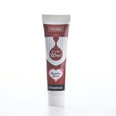 Rainbow Dust ProGel® -CHESTNUT -Χρώμα Τζελ  Κάστανο 25γρ