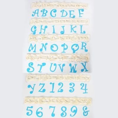 FMM Alphabet Tappit -FUNKY UPPERCASE &amp; Numbers - Κουπ πατ Λατινικό Αλφάβητο - Κεφαλαία Γράμματα &amp; Αριθμοί