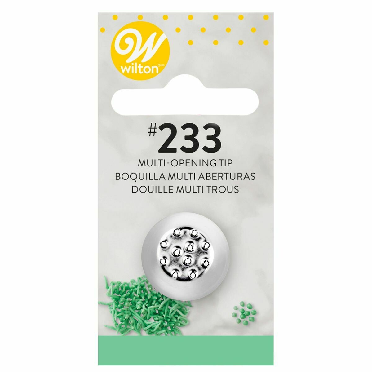 WILTON Nozzle -GRASS/HAIR -SMALL No.233 -Μύτη Κορνέ Μικρή Χορτάρι/Μαλλιά