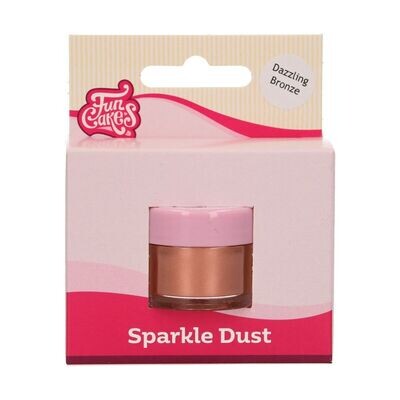 FunCakes Edible Dust -SPARKLE -DAZZLING BRONZE - Βρώσιμη Σκόνη - Λαμπερό Μπρονζέ