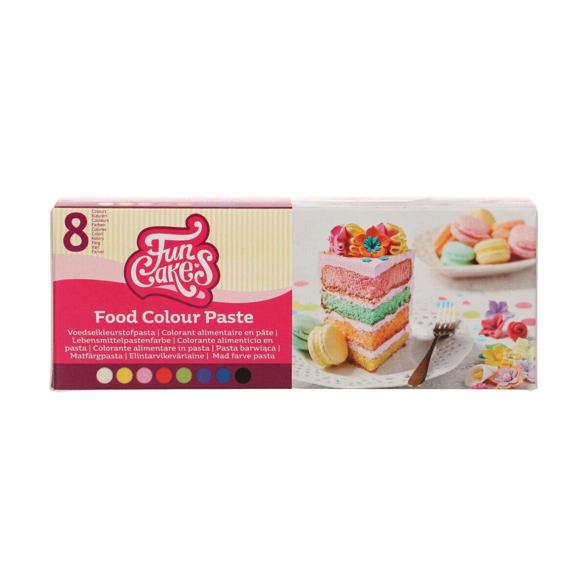 FunCakes FunColours PASTE - SET OF 8 COLOURS -Χρώμα Πάστα - Πολλαπλή συσκευασία με 8 Χρώματα x 30γρ