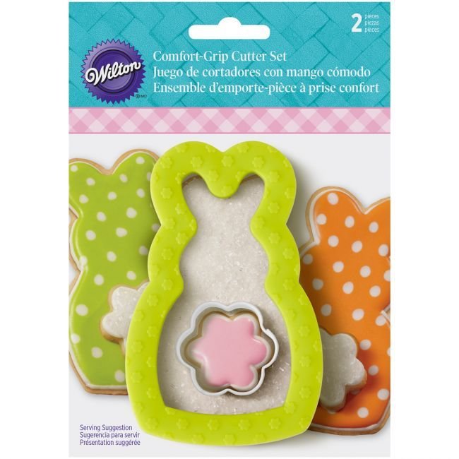 SALE!!! Wilton Easter Metal Grip Cutter -RABBIT and MINI FLOWER TAIL -Πασχαλινό Κουπ πατ Λαγός με Μινι Λουλούδι