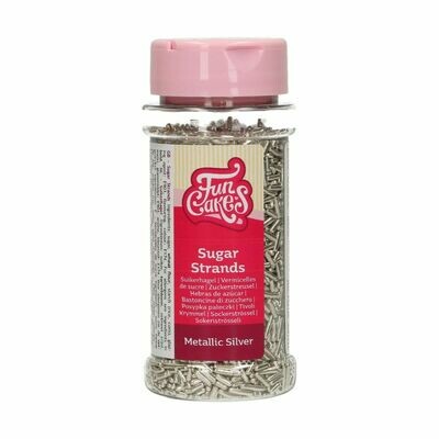 FunCakes Sugar Strands -METALLIC SILVER 80γρ - Τρούφα Ασημί Μεταλιζέ