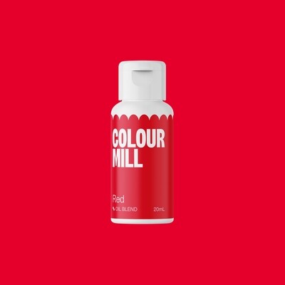 Colour Mill Oil Based Gel Colour - RED 20ml - Χρώμα Σοκολάτας σε Τζελ Κόκκινο