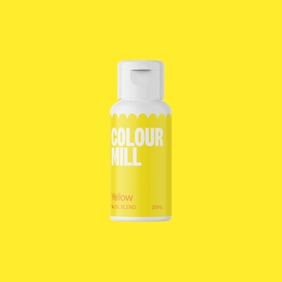 Colour Mill Oil Based Gel Colour - YELLOW 20ml - Χρώμα Σοκολάτας σε Τζελ Κίτρινο