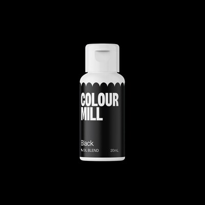 Colour Mill Oil Based Gel Colour - BLACK 20ml - Χρώμα Σοκολάτας σε Τζελ Μαύρο