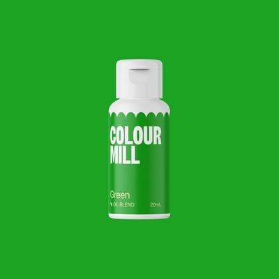 Colour Mill Oil Based Gel Colour - GREEN 20ml - Χρώμα Σοκολάτας σε Τζελ Πράσινο